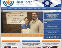 Tablet Screenshot of hilleltorah.org